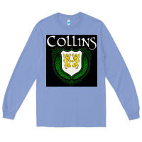 Collins Family Irish Coat Of Arms Long Sleeve Tee | Teevron