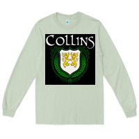 Matcha collins family irish coat of arms Long Sleeve Tee - linhVisuals