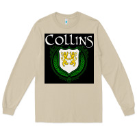 Mushroom collins family irish coat of arms Long Sleeve Tee - linhVisuals