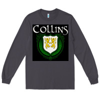 Smoke collins family irish coat of arms Long Sleeve Tee - linhVisuals