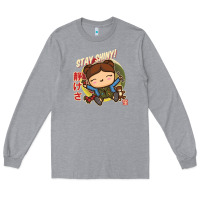 Heather Grey kaylee kawaii Long Sleeve Tee - linhVisuals