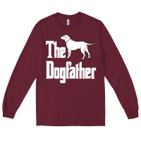 Burgundy the dogfather Long Sleeve Tee - linhVisuals