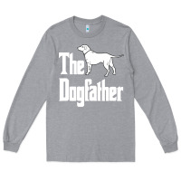 Heather Grey the dogfather Long Sleeve Tee - linhVisuals