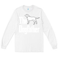 White the dogfather Long Sleeve Tee - linhVisuals