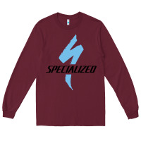 Burgundy Specialized Bikes Bicycle Long Sleeve Tee - linhVisuals