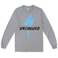 Heather Grey Specialized Bikes Bicycle Long Sleeve Tee - linhVisuals