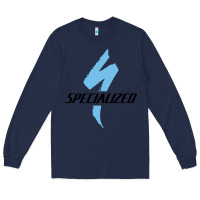 Navy Specialized Bikes Bicycle Long Sleeve Tee - linhVisuals