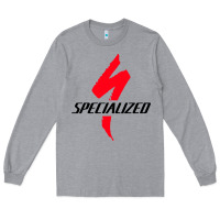 Heather Grey Specialized Bikes Bicycle Long Sleeve Tee - linhVisuals