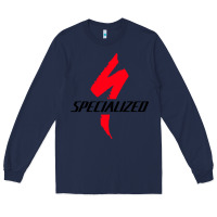 Navy Specialized Bikes Bicycle Long Sleeve Tee - linhVisuals