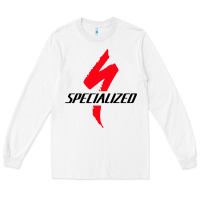 White Specialized Bikes Bicycle Long Sleeve Tee - linhVisuals