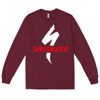 Burgundy Specialized Bikes Bicycle Long Sleeve Tee - linhVisuals
