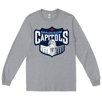 Heather Grey madison capitols Long Sleeve Tee - linhVisuals