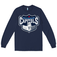 Navy madison capitols Long Sleeve Tee - linhVisuals
