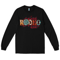 Black Rodeo Christmas Long Sleeve Tee - CowhideDigitalArt