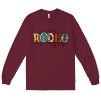 Burgundy Rodeo Christmas Long Sleeve Tee - CowhideDigitalArt