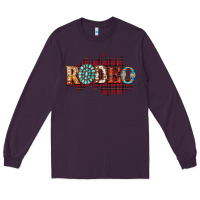 Plum Rodeo Christmas Long Sleeve Tee - CowhideDigitalArt
