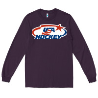 Plum usa hockey Long Sleeve Tee - linhVisuals