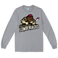 Heather Grey muskegon lumberjacks dc143c Long Sleeve Tee - linhVisuals