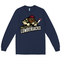 Navy muskegon lumberjacks dc143c Long Sleeve Tee - linhVisuals