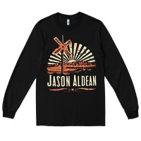 Black Jason Aldean Long Sleeve Tee - linhVisuals