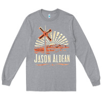 Heather Grey Jason Aldean Long Sleeve Tee - linhVisuals