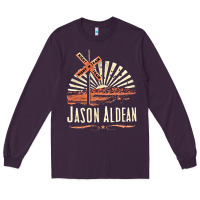 Plum Jason Aldean Long Sleeve Tee - linhVisuals