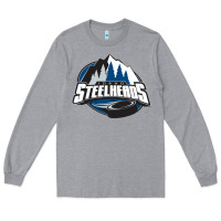 Heather Grey idaho steelheads mountain Long Sleeve Tee - linhVisuals