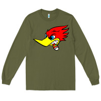 Army Green woody woodpecker tshirt Long Sleeve Tee - linhVisuals