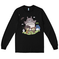 Black totorooo tshirt Long Sleeve Tee - linhVisuals