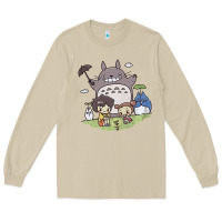 Mushroom totorooo tshirt Long Sleeve Tee - linhVisuals