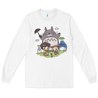 White totorooo tshirt Long Sleeve Tee - linhVisuals
