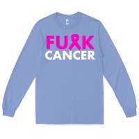 Colony Blue fck cancer Long Sleeve Tee - linhVisuals