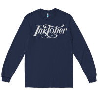 Navy inktober t shirt Long Sleeve Tee - linhVisuals