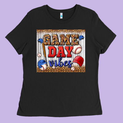 Game Day Vibes Tumbler Ladies Tee Designed By Bundleandbundleshop