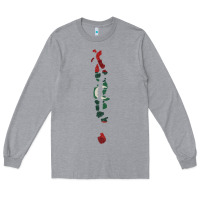 Heather Grey Maldives Map Flag Drawing Line Art Long Sleeve Tee - linhVisuals