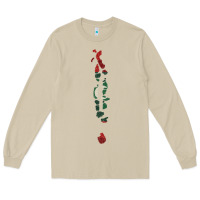 Mushroom Maldives Map Flag Drawing Line Art Long Sleeve Tee - linhVisuals