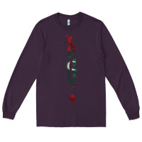 Plum Maldives Map Flag Drawing Line Art Long Sleeve Tee - linhVisuals