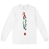 White Maldives Map Flag Drawing Line Art Long Sleeve Tee - linhVisuals