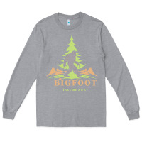 Heather Grey bigfoot t  shirt bigfoot take me away t  shirt Long Sleeve Tee - linhVisuals