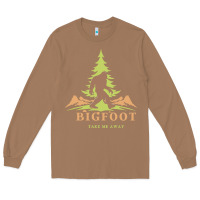 Toasted Coconut bigfoot t  shirt bigfoot take me away t  shirt Long Sleeve Tee - linhVisuals