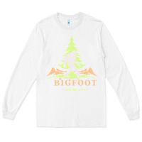 White bigfoot t  shirt bigfoot take me away t  shirt Long Sleeve Tee - linhVisuals
