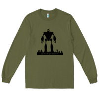Army Green iron giant Long Sleeve Tee - linhVisuals