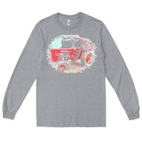 Heather Grey tractor t  shirt tractor t  shirt Long Sleeve Tee - linhVisuals