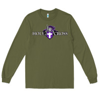 Army Green holy cross crusaders Long Sleeve Tee - linhVisuals