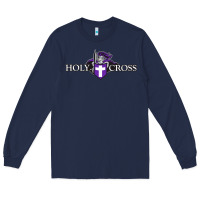 Navy holy cross crusaders Long Sleeve Tee - linhVisuals
