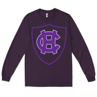 Plum holy cross crusaders Long Sleeve Tee - linhVisuals