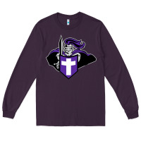 Plum holy cross crusaders Long Sleeve Tee - linhVisuals