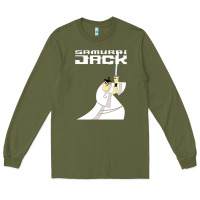 Army Green samurai jack Long Sleeve Tee - linhVisuals