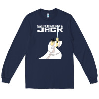 Navy samurai jack Long Sleeve Tee - linhVisuals