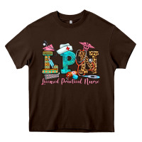 Chocolate Brown licensed practical nurse Heavy Core Tee - OliviaCreatesArt